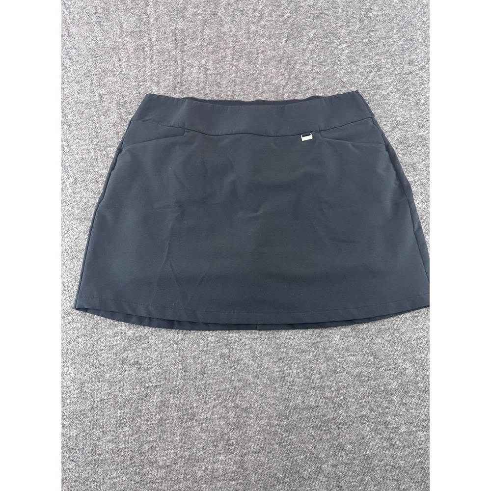 Greg Norman Play Dry Women Black Golf Skort Athletic Skirt Size Large L/G